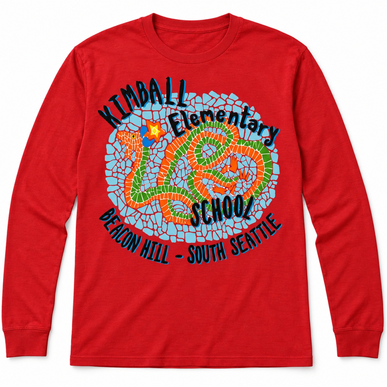 Red Kimball long-sleeve T-shirt